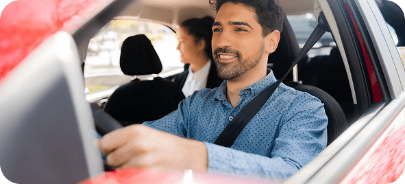 Trained sober escort providing emotional support during recovery transport in New York