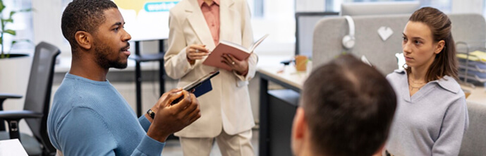 Professional intervention facilitator managing family meeting NYC